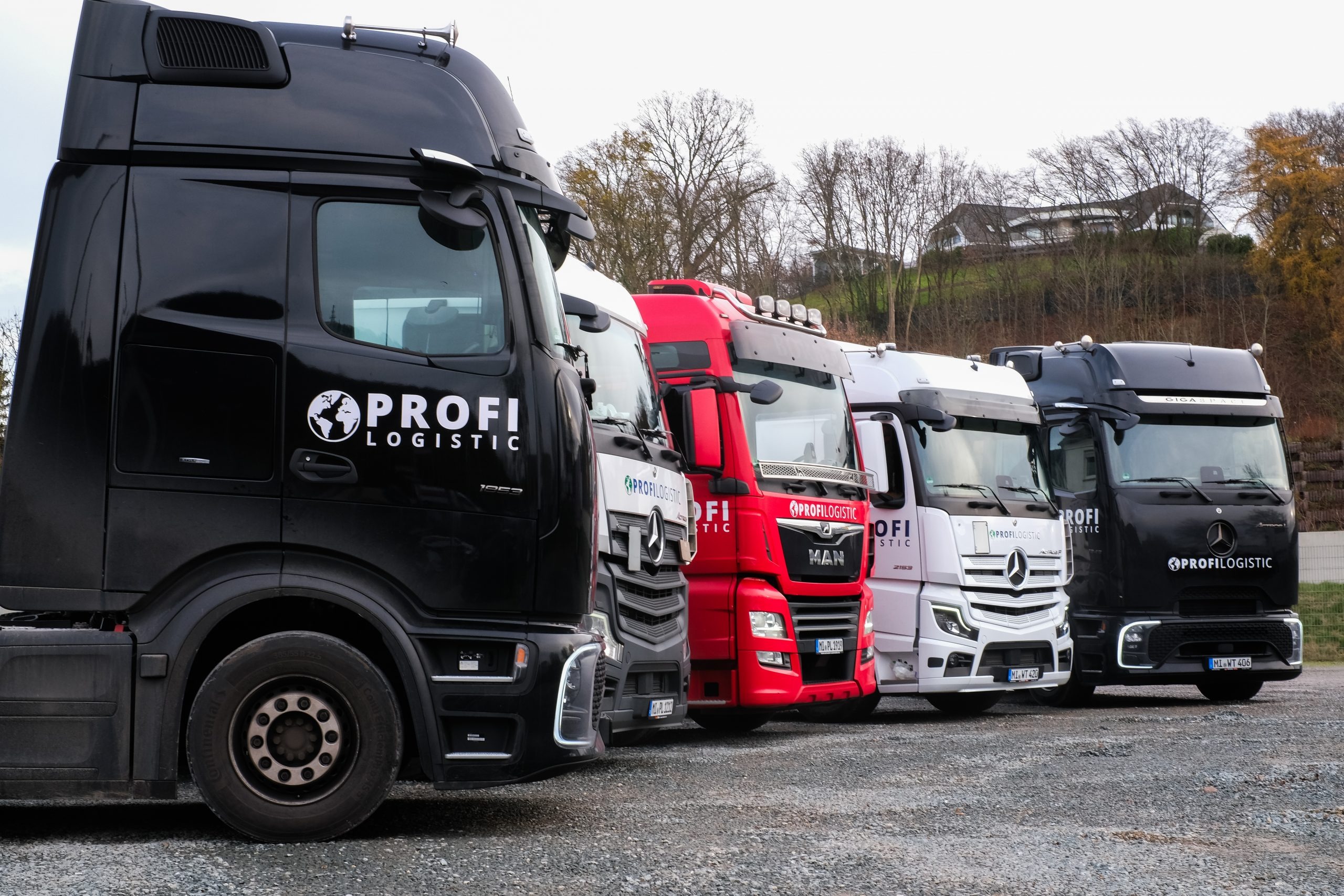 Profi Logistic Flotte auf dem Betriebshof